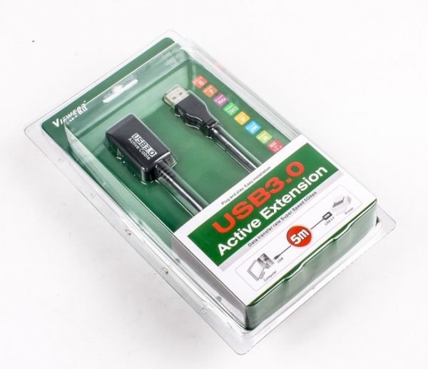 Подовжувач Viewcon VE 057  активний, USB3.0 AM/AF 5м., блістер