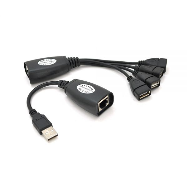 Подовжувач Voltronic YT-EC USB-RJ-45/M+4RJ-45 USB extender 50 m RJ-45 to 4xUSB AF