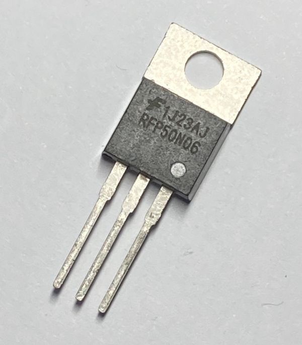 Транзистор Fairchild RFP50N06 N-Channel power MOSFET. 60V; 50A; 22 mOhm, TO-220