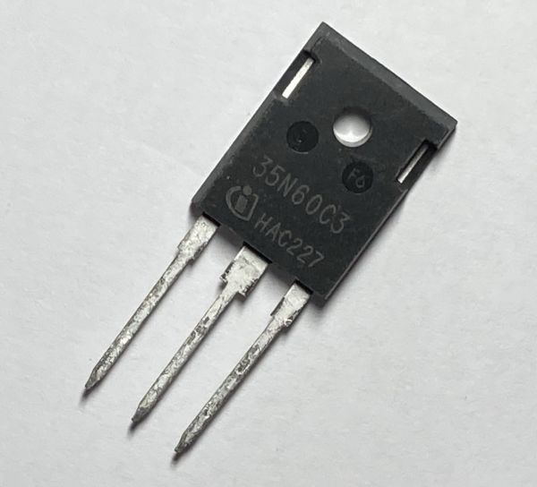 Транзистор INFINEON 35N60C3 N-channel MOSFET, 650V 34.6A, TO-247 (SPW35N60C3)